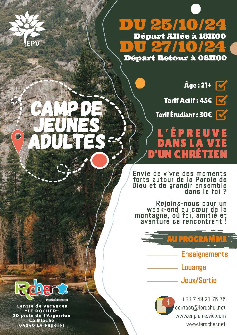 camp de jeunes adultes